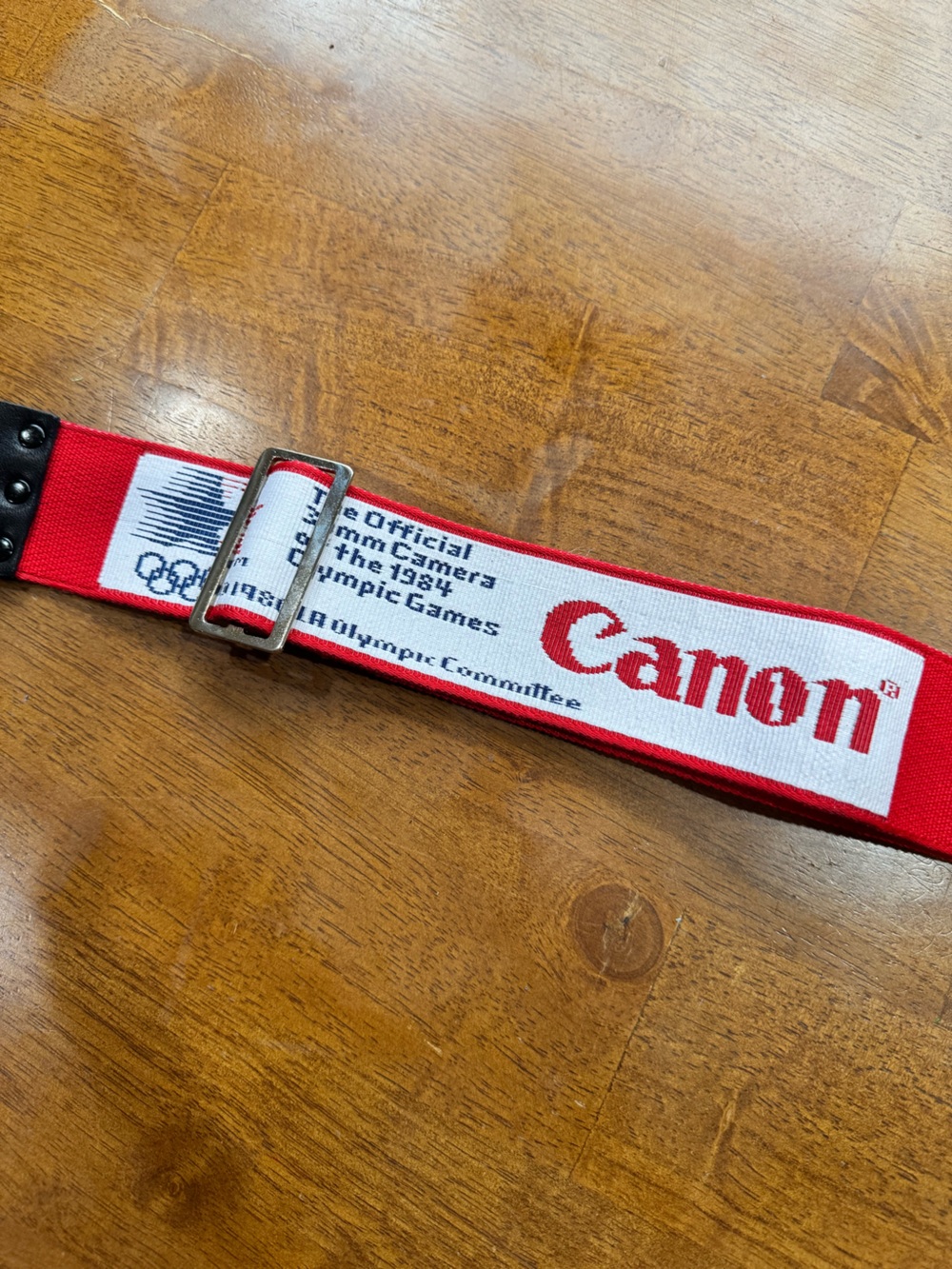 Rare 1984 Olympic Games CANON Camera Strap Red and White